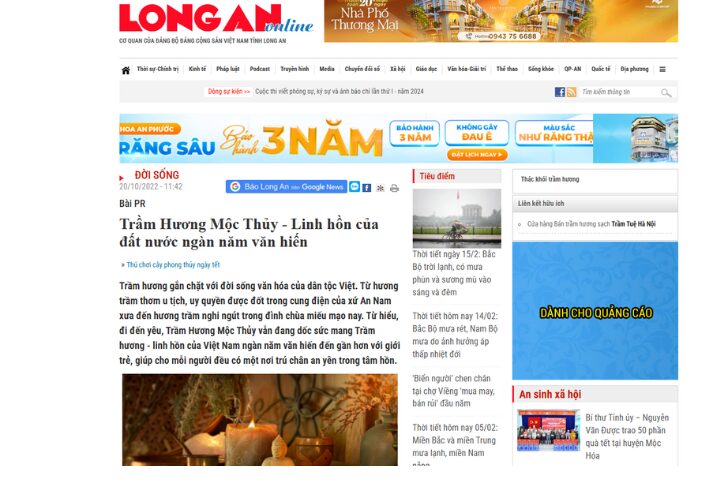 Bao Long An Noi Ve Tram Huong Moc Thuy