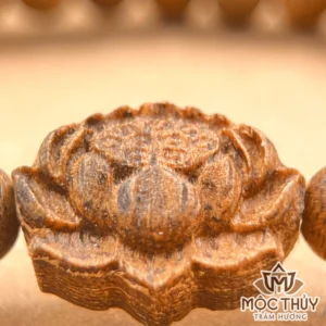 Vòng Tay Trầm Hương Đơn - Liên Tâm Trầm - Trầm Hương Mộc Thủy