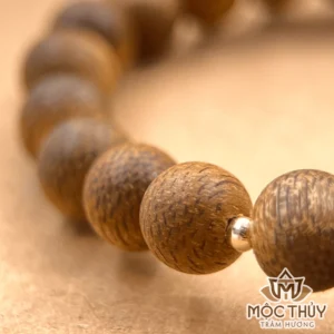 Vòng Tay Trầm Hương Đơn - Liên Tâm Trầm - Trầm Hương Mộc Thủy