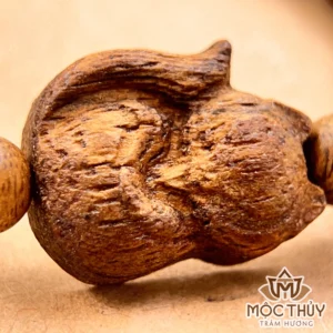 Vòng tay trầm hương đơn Cửu Vĩ Hồ Trầm - Trầm Hương Mộc Thủy