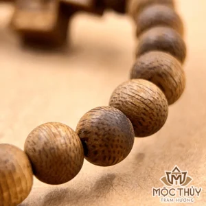 Vòng tay trầm hương đơn Thập Tự Trầm - Trầm Hương Mộc Thủy