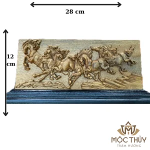Tranh Mã Đáo Thành Công gỗ trầm hương - TG014