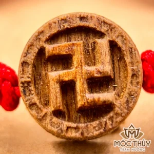 Vòng tay chỉ đỏ đơn Chữ Vạn