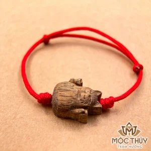 Vòng tay chỉ đỏ đơn Mèo Thần Tài