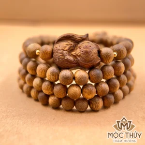 Vòng tay trầm hương 108 hạt Cửu Vĩ Hồ Trầm - Trầm Hương Mộc Thủy