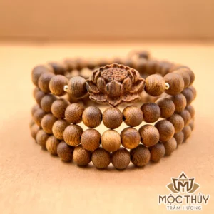 Vòng tay trầm hương 108 hạt Liên Tâm Trầm - Trầm Hương Mộc Thủy