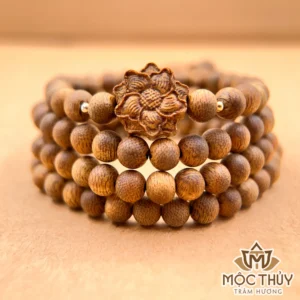 Vòng tay trầm hương 108 hạt Mai Vượng Trầm - Trầm Hương Mộc Thủy