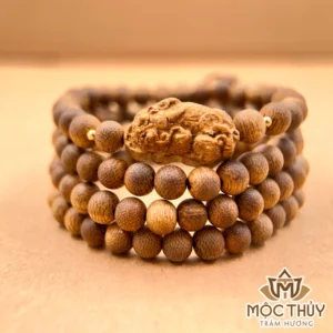 Vòng tay trầm hương 108 hạt Mộc Thiềm Trầm - Trầm Hương Mộc Thủy