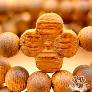 Vòng tay trầm hương 108 hạt Tứ Diệp Phúc Trầm